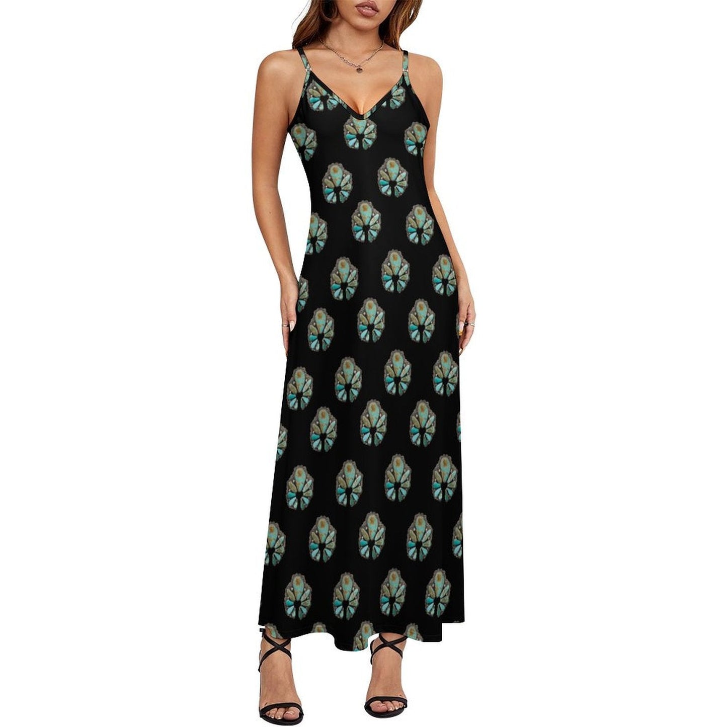 Turquoise Naja Maxi Dress