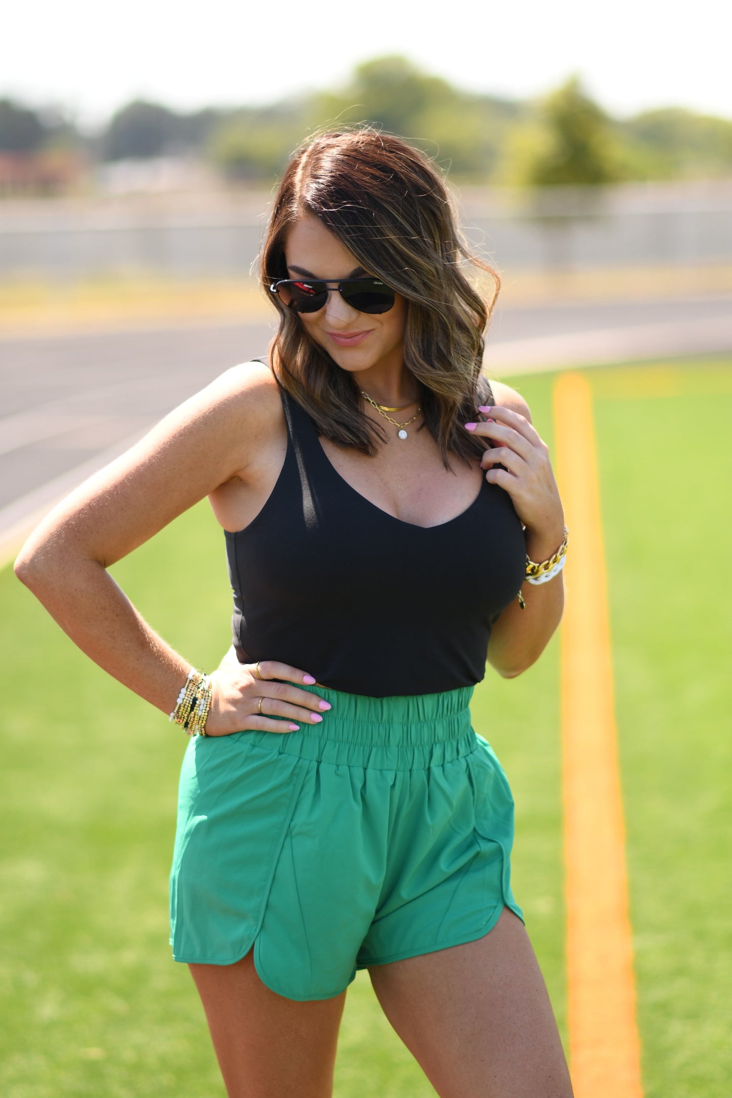 *SALE* RTS Green School Spirit Shorts