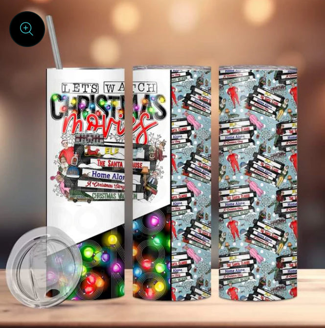 Let's Watch Christmas Movies Tumbler