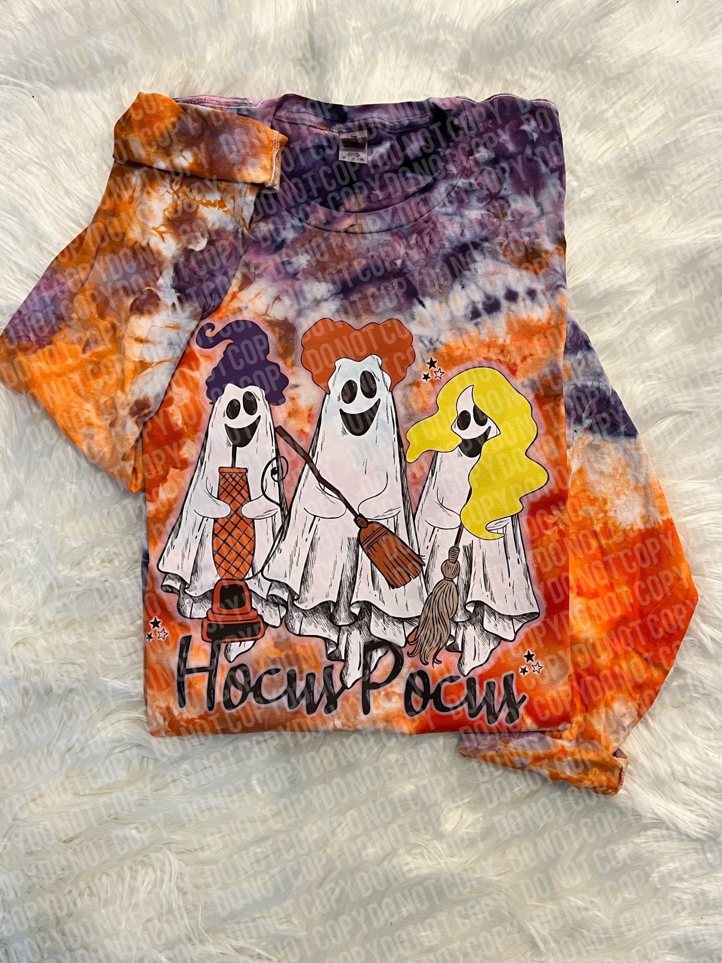 HP Orange & Purple Hand Dyed Long Sleeve Tee