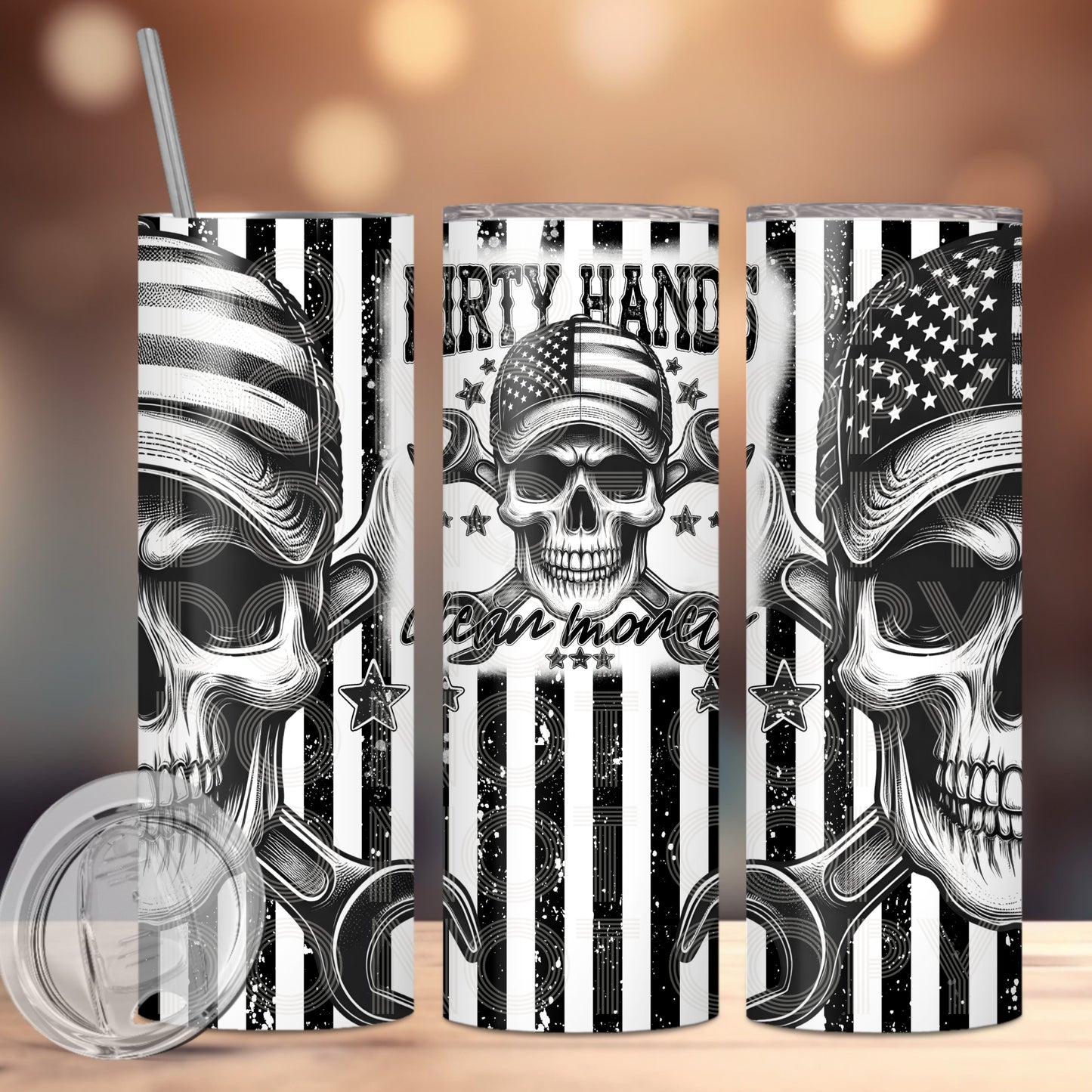 Dirty Hands Clean Money Tumbler
