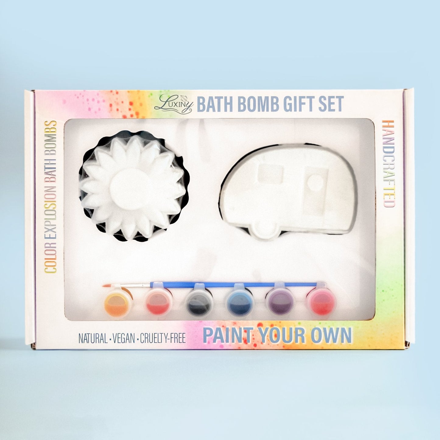 Bath Bomb | Paint Your Own Bath Bombs | Camper | Flower