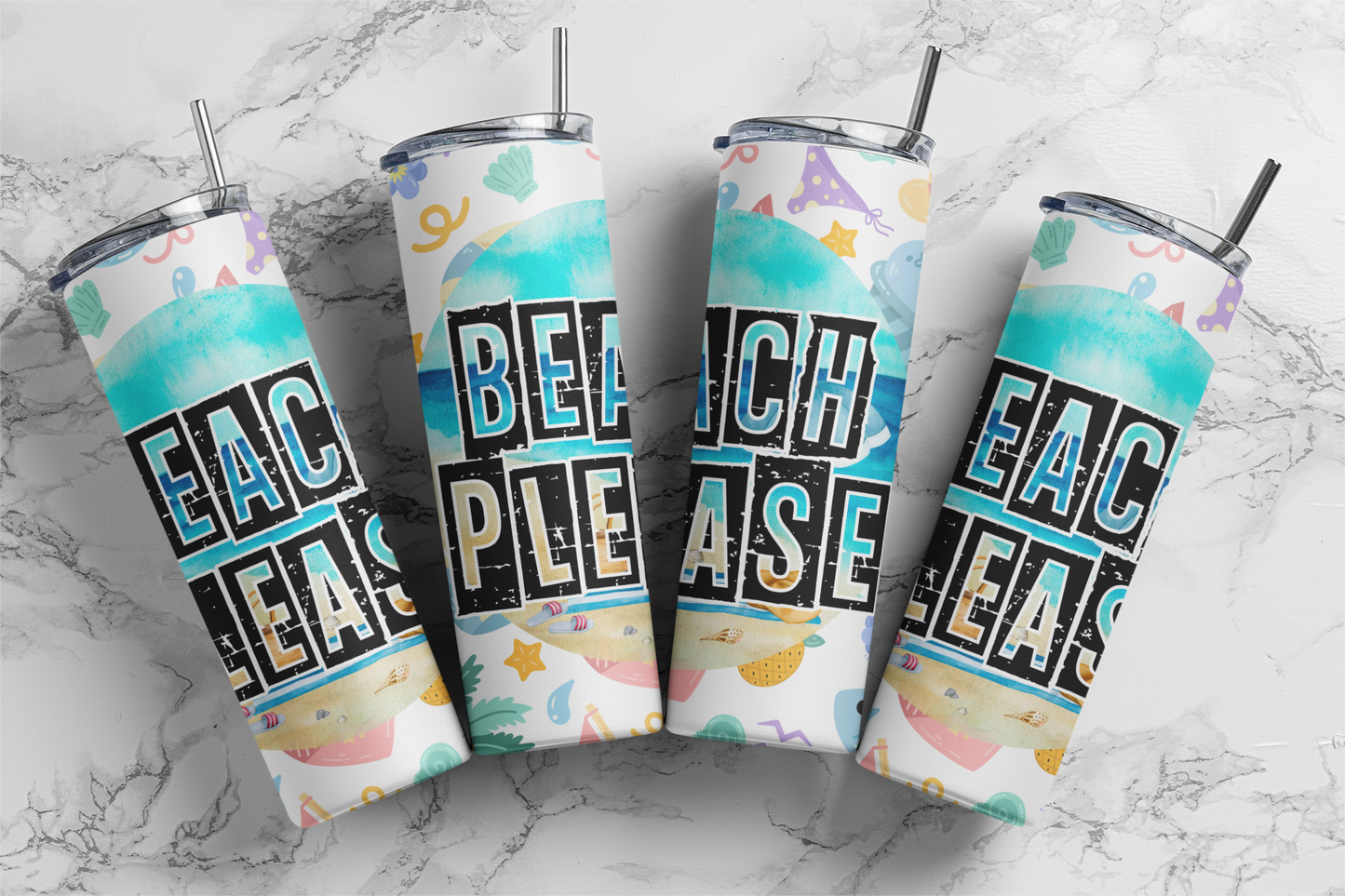 Beach Please Tumbler