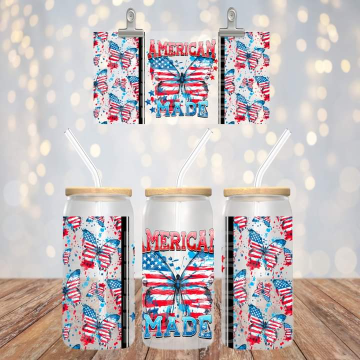 American Made Glass Tumbler