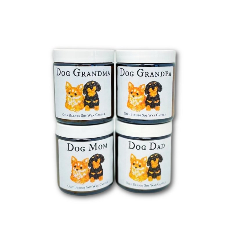 I Love My Dog Soy Wax Candle Mom Dad Grandma Pet Gift - Oily BlendsI Love My Dog Soy Wax Candle Mom Dad Grandma Pet Gift