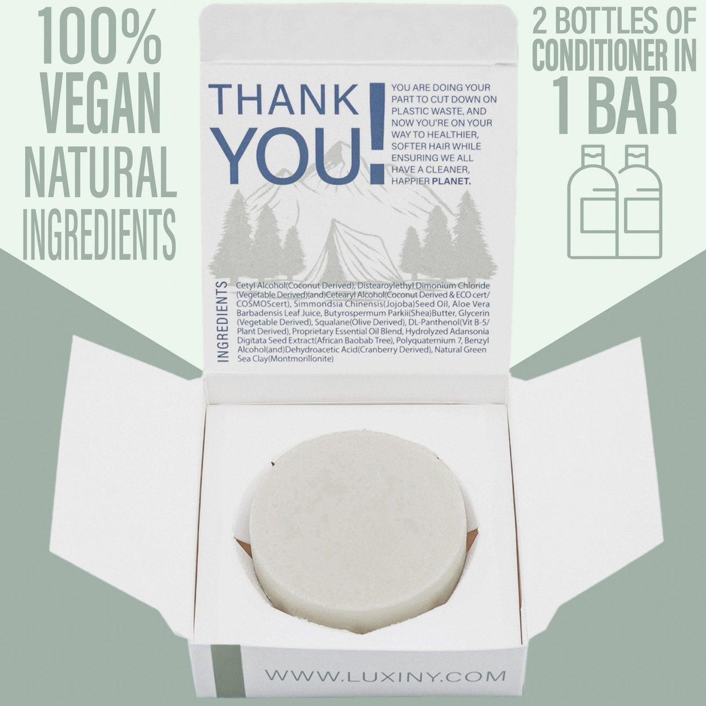 Tea Tree Mint Conditioner Bar - Camping Bar